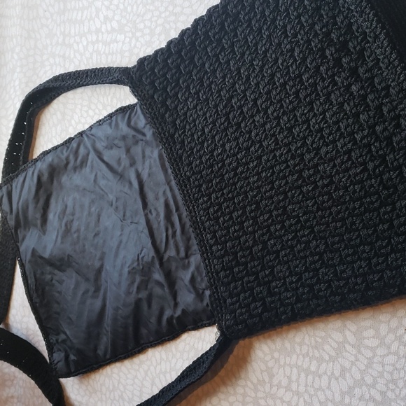 The Sak Original Black Crochet Shoulder Bag - Picture 7 of 14